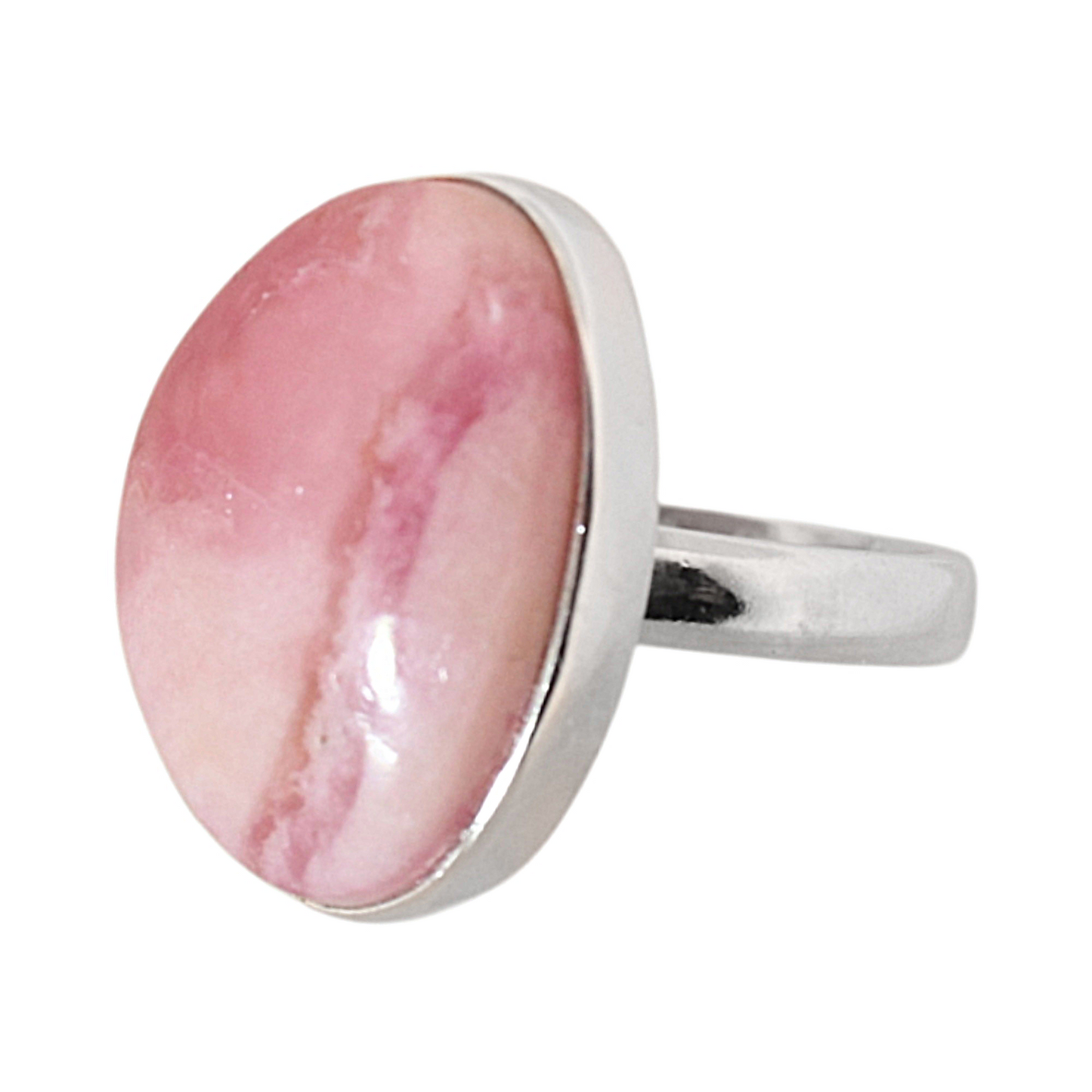 Sterling Silver Freeform Cobalt Cacite Ring (Mexico) - 19 mm