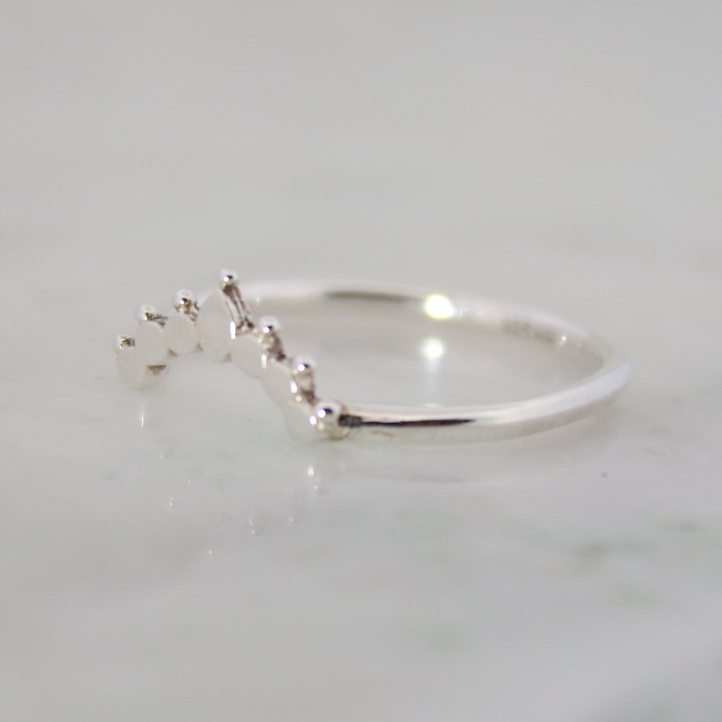 Sterling Silver Curved Ring