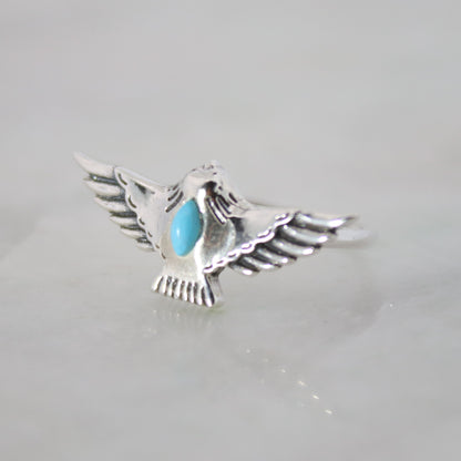 Sterling Silver Free Bird Turquoise Ring