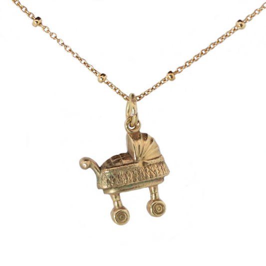14k Gold Vermeil Stroller Necklace - Limited Edition