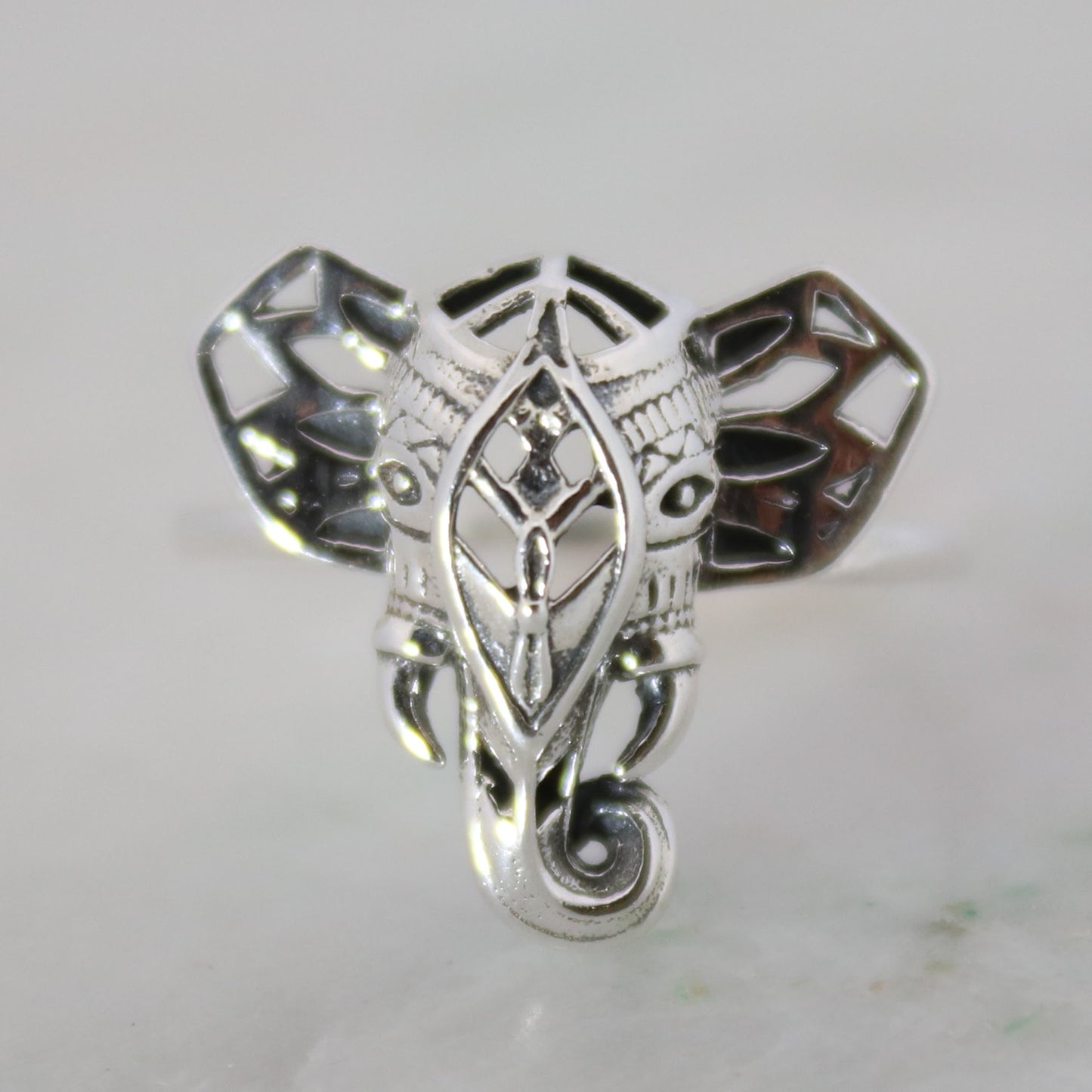 Sterling Silver Elephant Ring