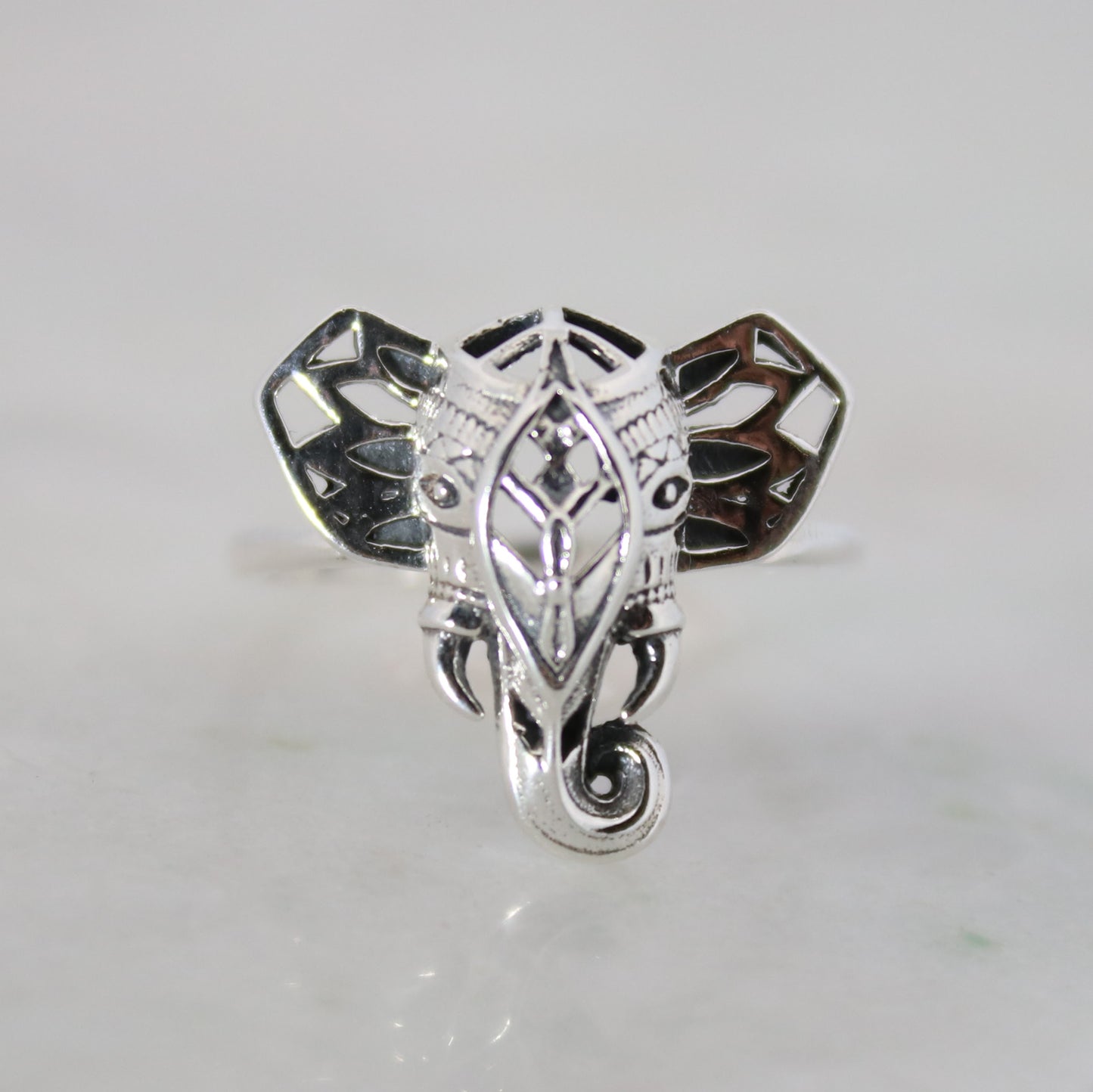 Sterling Silver Elephant Ring