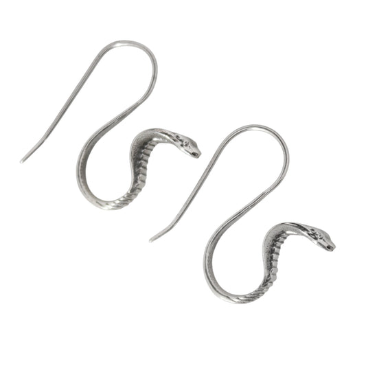 Sterling Silver Cobra Earrings