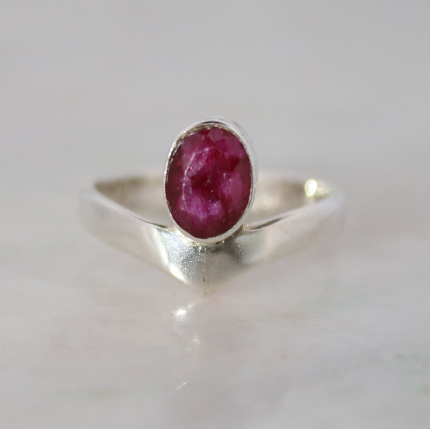 Sterling Silver Forest Fruit Ring - Ruby Quartz