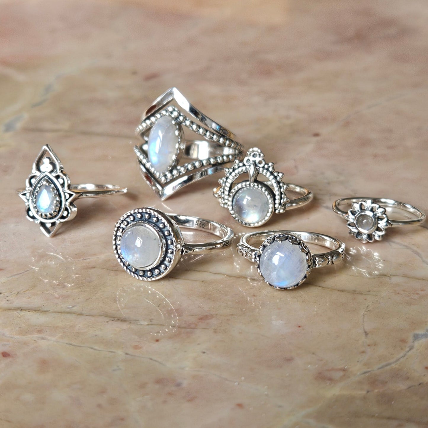 Sterling Silver Ode to a Woman Ring – Moonstone