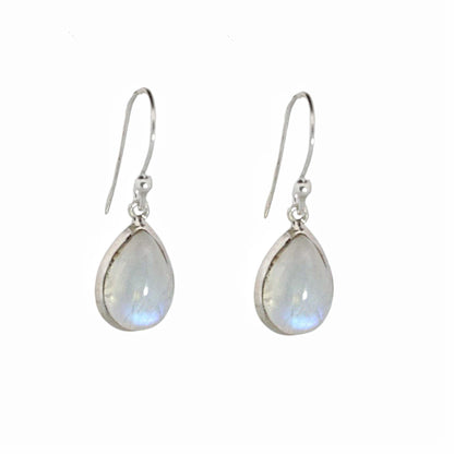 Sterling silver Teardrop Moonstone Earrings