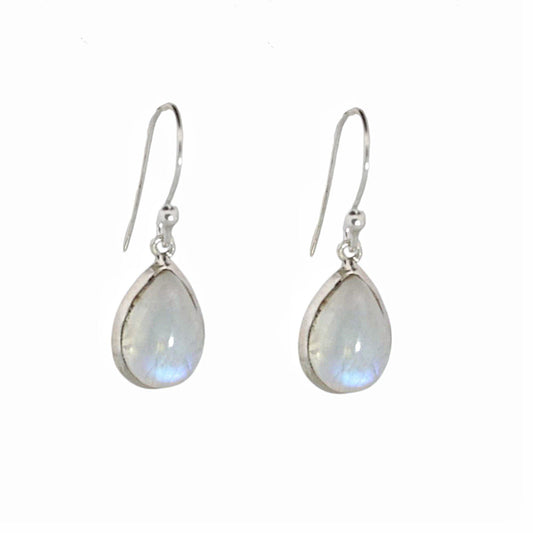 Sterling silver Teardrop Moonstone Earrings