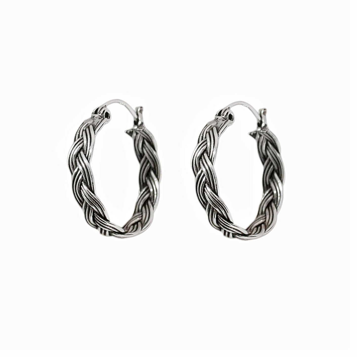 Sterling silver Braided Earrings