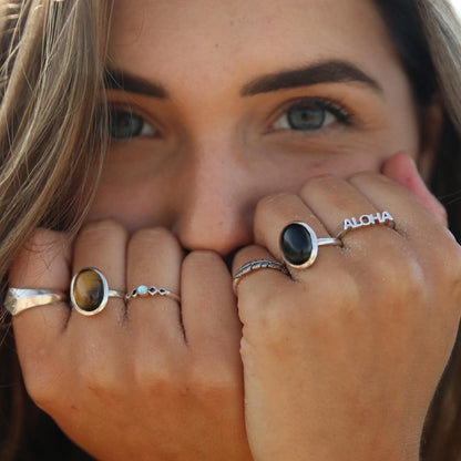 Sterling Silver Aloha Ring