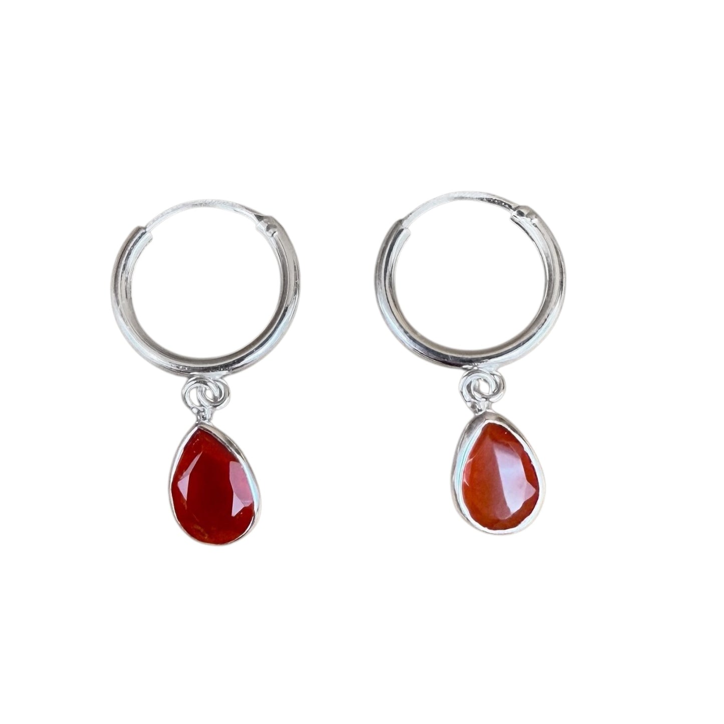 Sterling Silver Carnelian Earrings