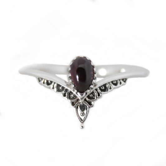 Sterling Silver Eternal Elegance Ring Garnet