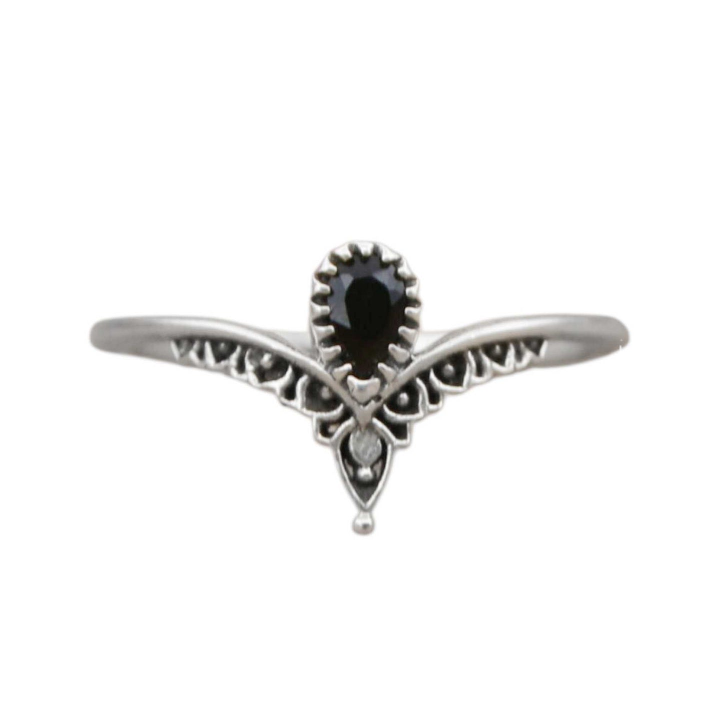 Sterling Silver Eternal Elegance Ring Black Onyx 