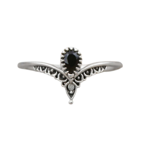 Sterling Silver Eternal Elegance Ring Black Onyx