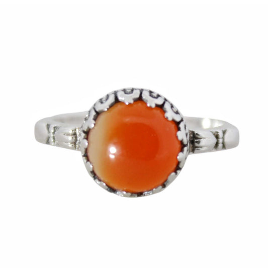 Sterling Silver Enchanting Ring Carnelian